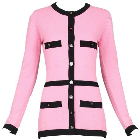 pink cardigan chanel|chanel cardigan pullover.